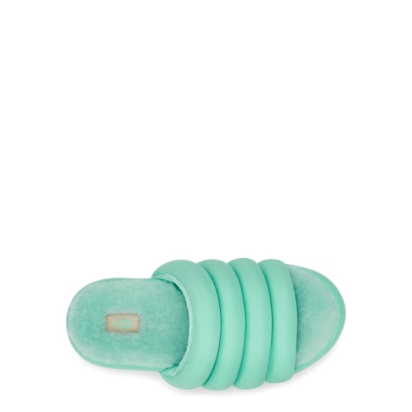 Ugg Maxi Slide Pale Emerald Platform Slipper Sandals Women's 9 - Picture 3 of 4